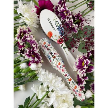 Denman Floral Fantasies D81M Style & Shine Brush perie de par - imagine 3